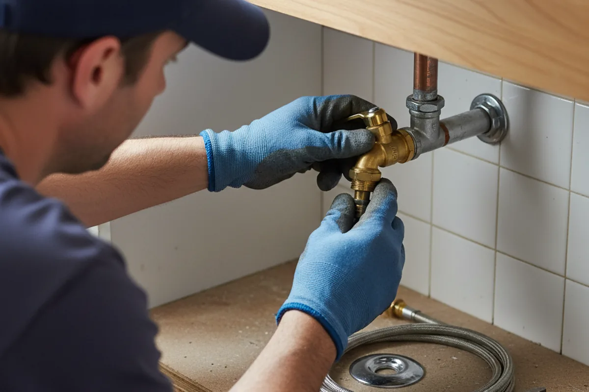 Shutoff valve and fitting work during Repiping in Mayo